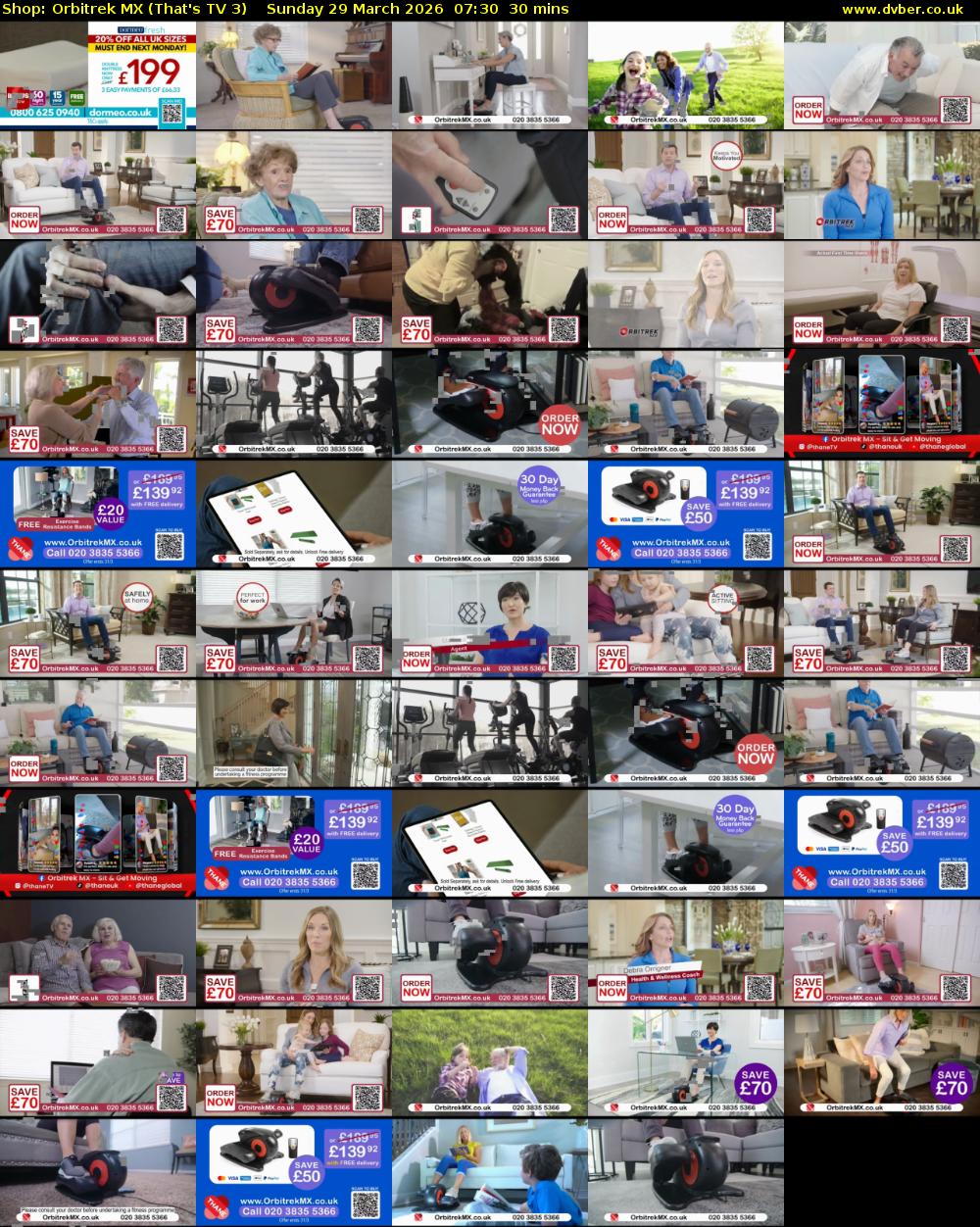 Shop: Orbitrek MX (That's TV 3) Sunday 29 March 2026 07:30 - 08:00