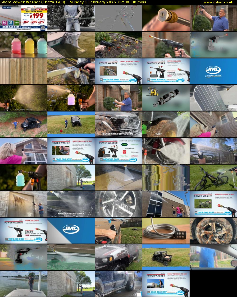Shop: Power Washer (That's TV 3) Sunday 1 February 2026 07:30 - 08:00
