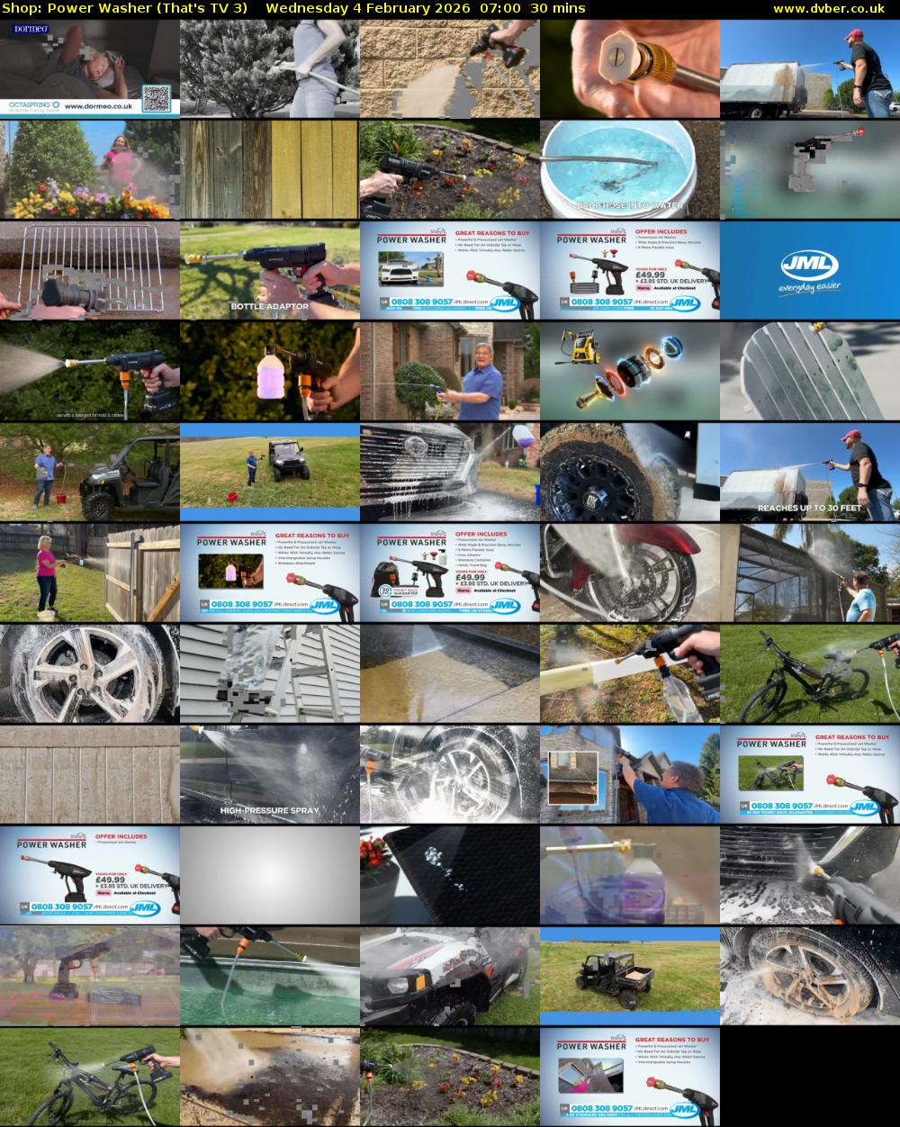 Shop: Power Washer (That's TV 3) Wednesday 4 February 2026 07:00 - 07:30