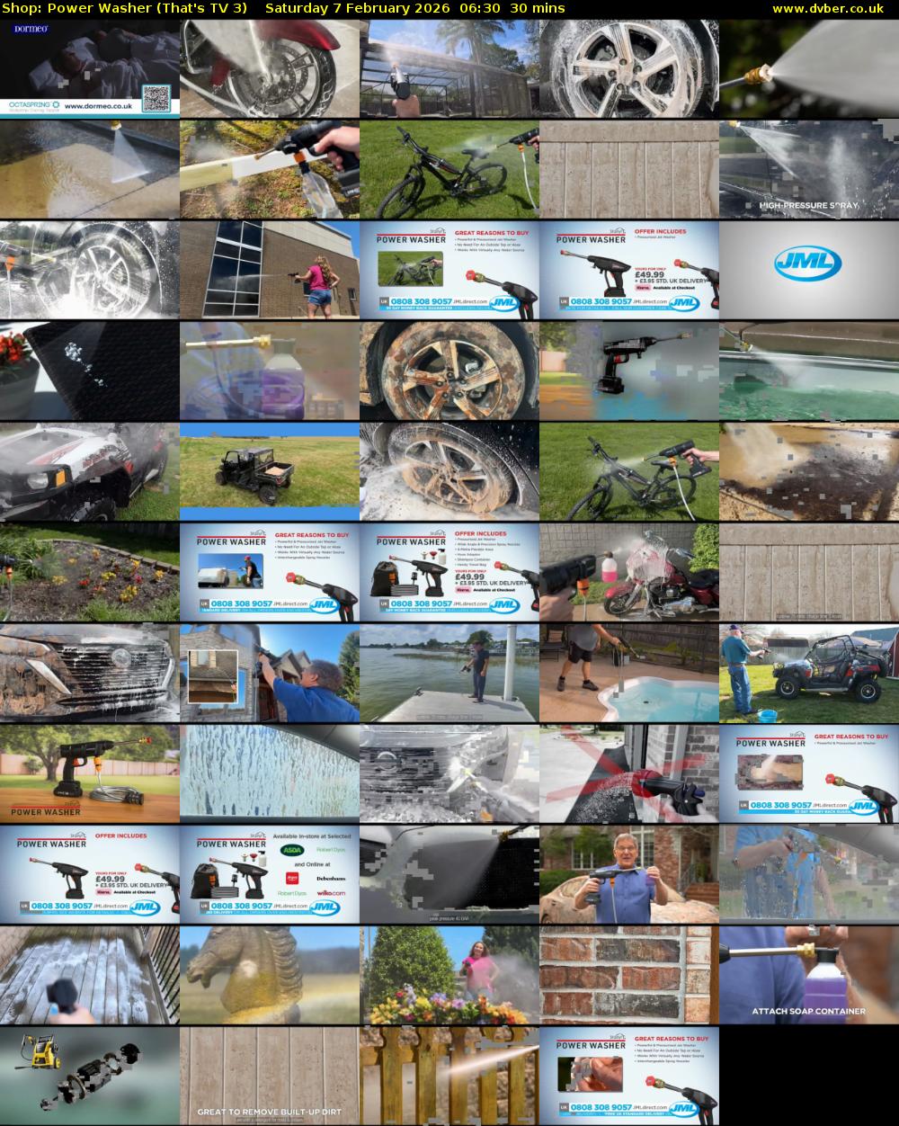Shop: Power Washer (That's TV 3) Saturday 7 February 2026 06:30 - 07:00