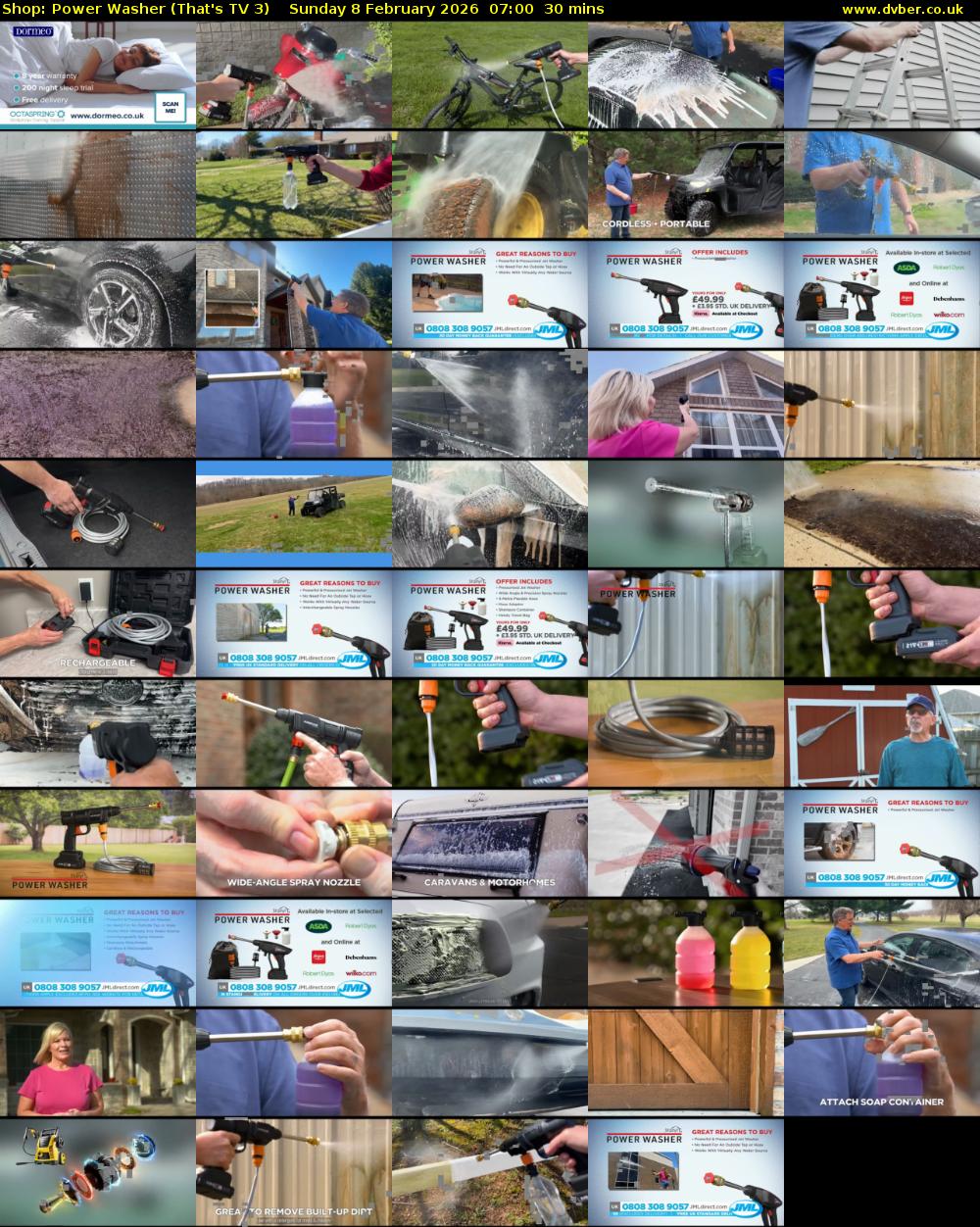 Shop: Power Washer (That's TV 3) Sunday 8 February 2026 07:00 - 07:30