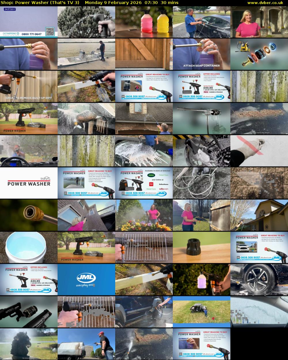 Shop: Power Washer (That's TV 3) Monday 9 February 2026 07:30 - 08:00