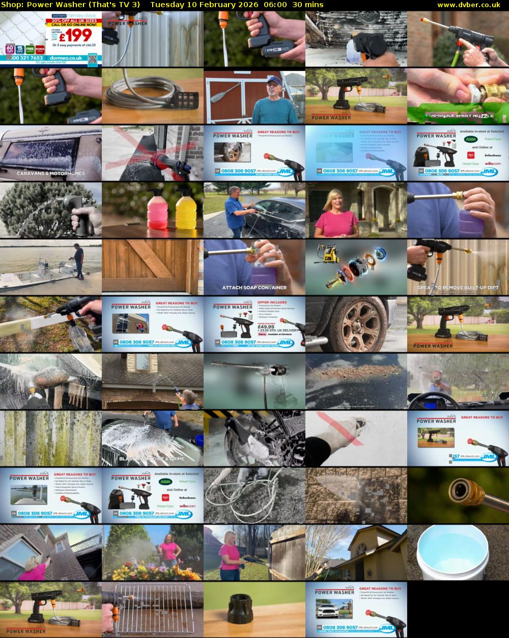 Shop: Power Washer (That's TV 3) Tuesday 10 February 2026 06:00 - 06:30