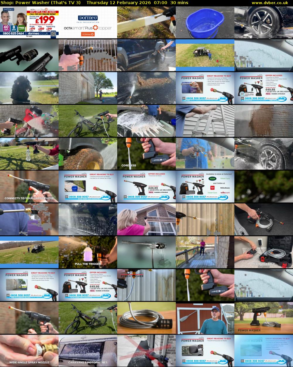 Shop: Power Washer (That's TV 3) Thursday 12 February 2026 07:00 - 07:30