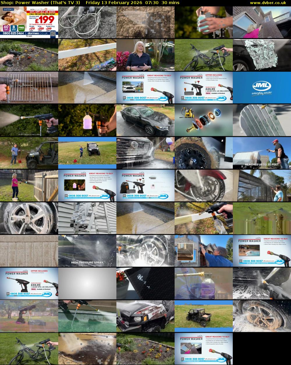 Shop: Power Washer (That's TV 3) Friday 13 February 2026 07:30 - 08:00