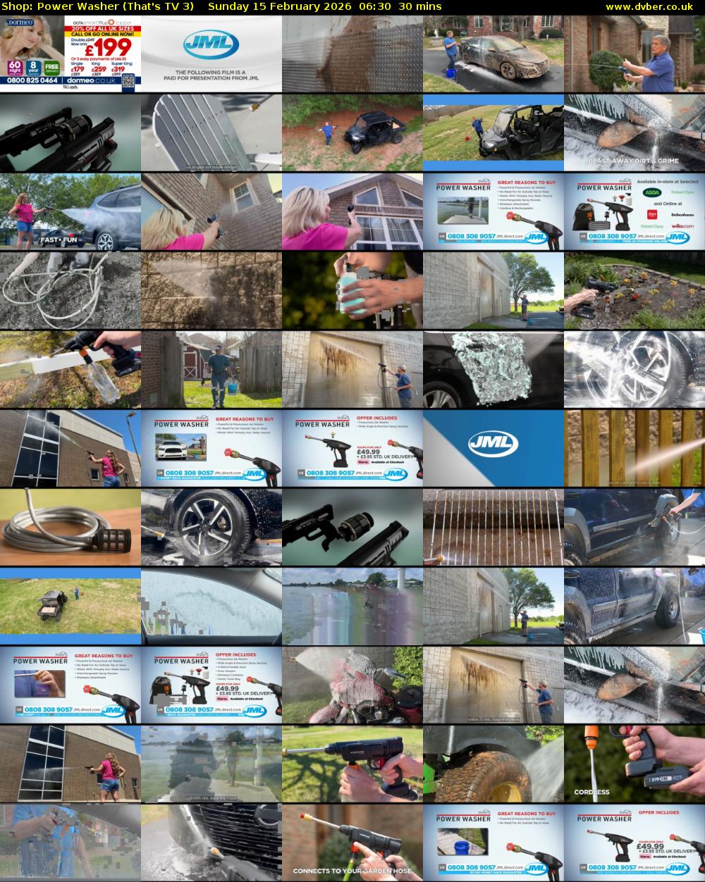 Shop: Power Washer (That's TV 3) Sunday 15 February 2026 06:30 - 07:00