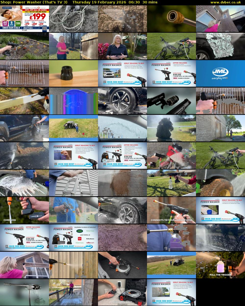 Shop: Power Washer (That's TV 3) Thursday 19 February 2026 06:30 - 07:00