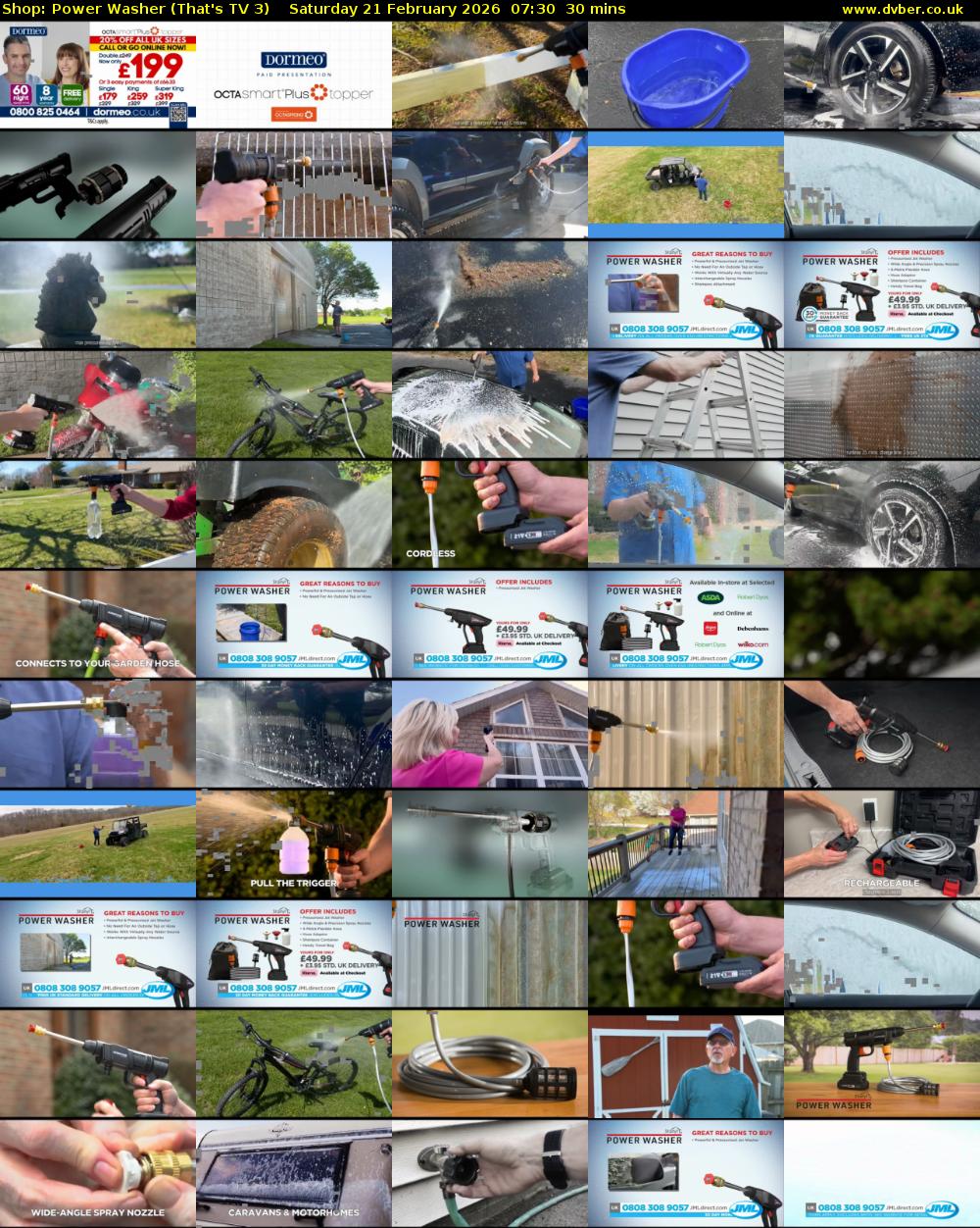 Shop: Power Washer (That's TV 3) Saturday 21 February 2026 07:30 - 08:00