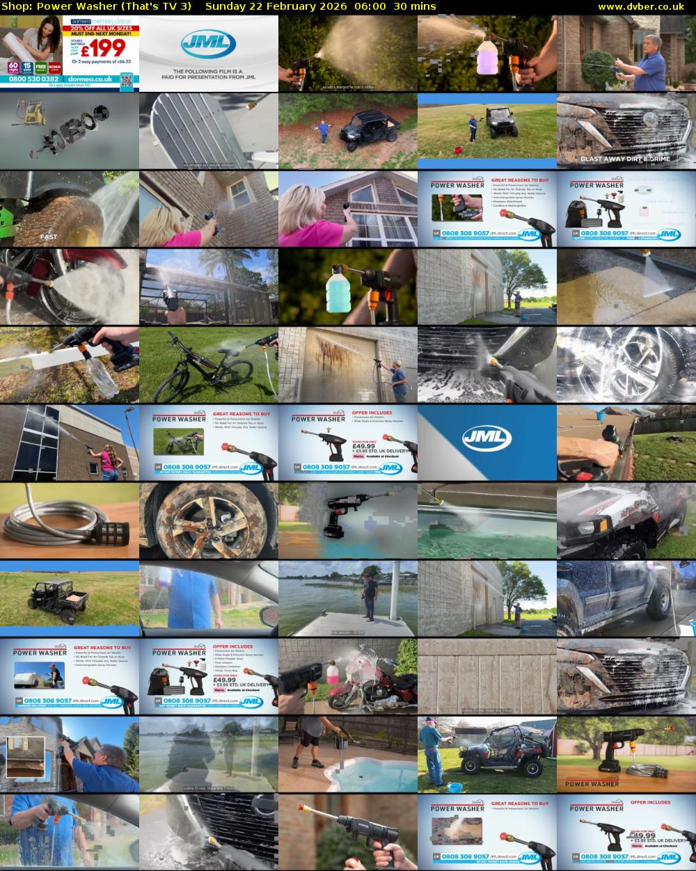 Shop: Power Washer (That's TV 3) Sunday 22 February 2026 06:00 - 06:30