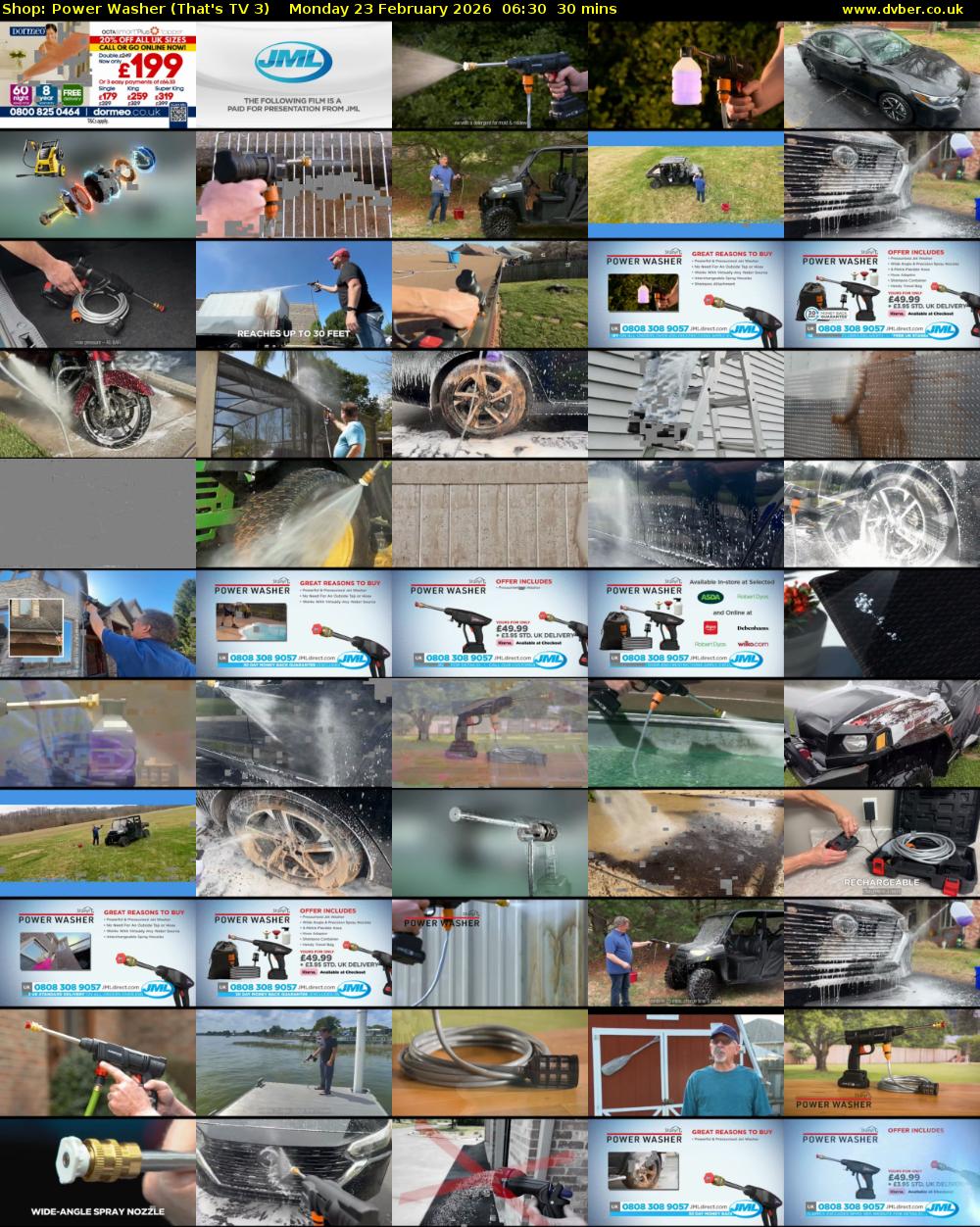 Shop: Power Washer (That's TV 3) Monday 23 February 2026 06:30 - 07:00