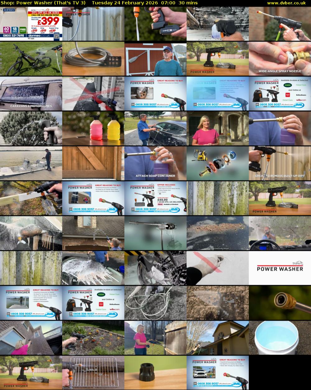 Shop: Power Washer (That's TV 3) Tuesday 24 February 2026 07:00 - 07:30