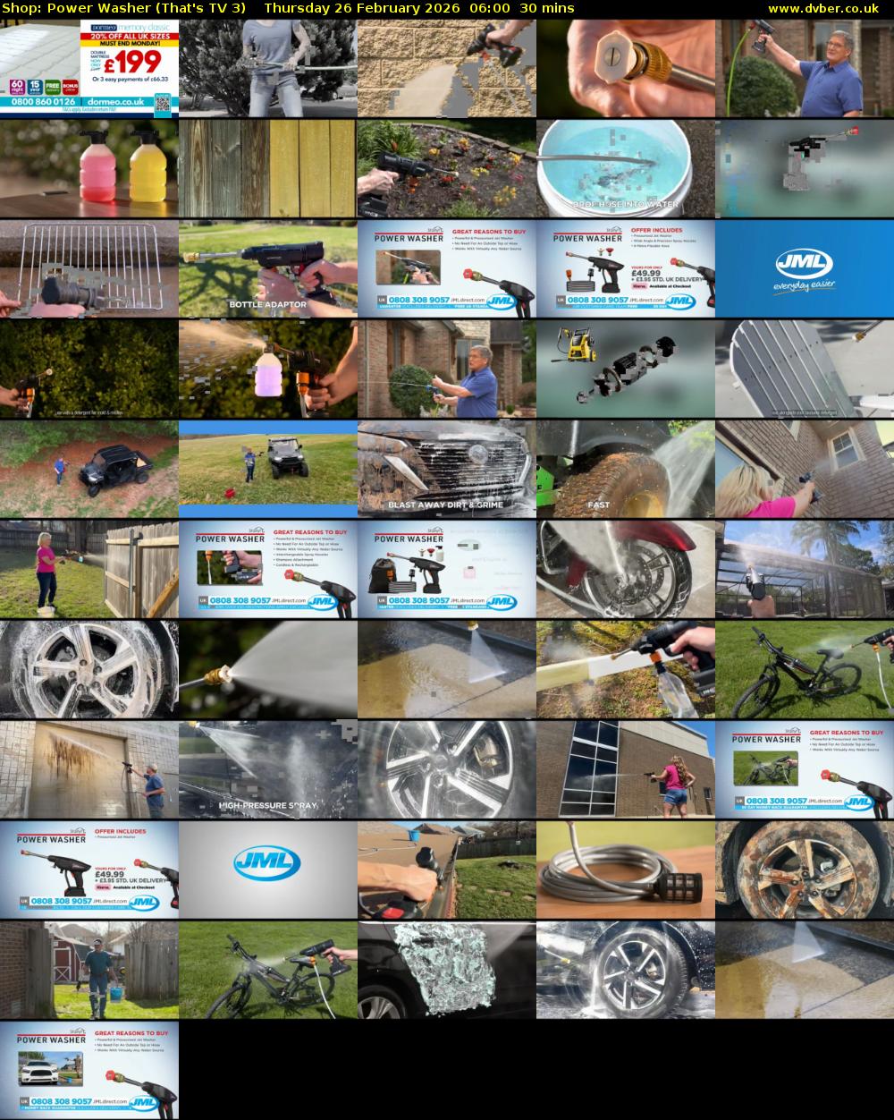 Shop: Power Washer (That's TV 3) Thursday 26 February 2026 06:00 - 06:30
