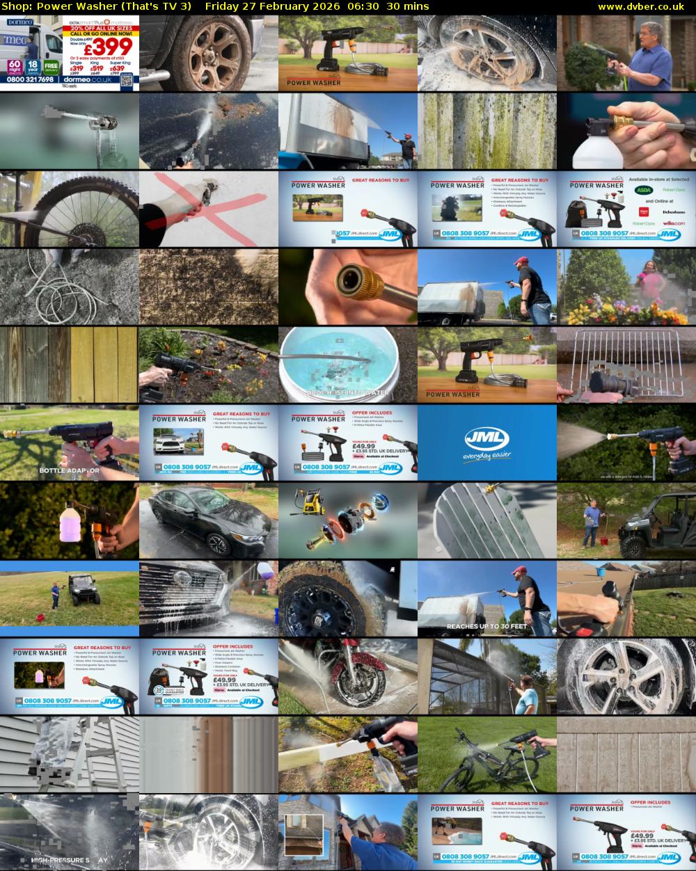 Shop: Power Washer (That's TV 3) Friday 27 February 2026 06:30 - 07:00