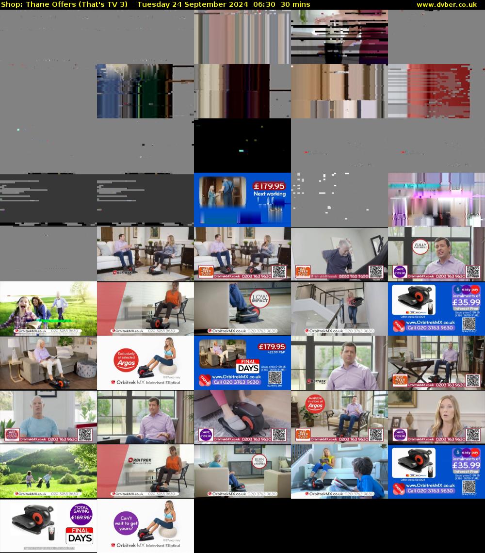 Shop: Thane Offers (That's TV 3) Tuesday 24 September 2024 06:30 - 07:00