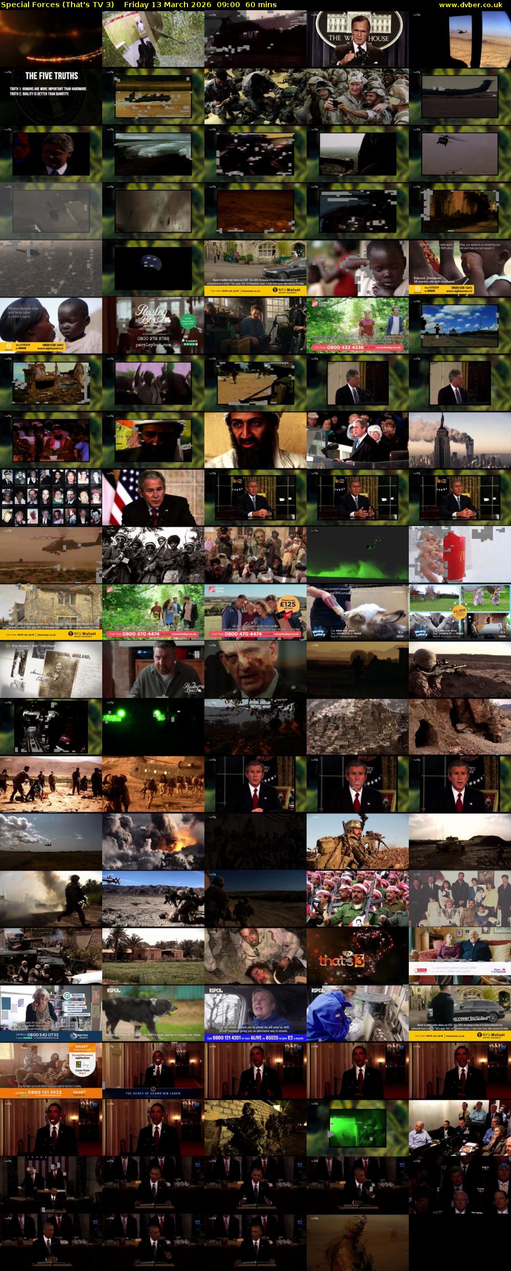 Special Forces (That's TV 3) Friday 13 March 2026 09:00 - 10:00