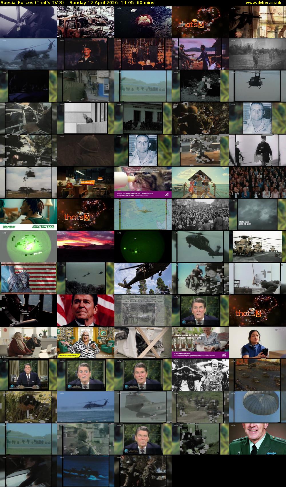 Special Forces (That's TV 3) Sunday 12 April 2026 14:05 - 15:05