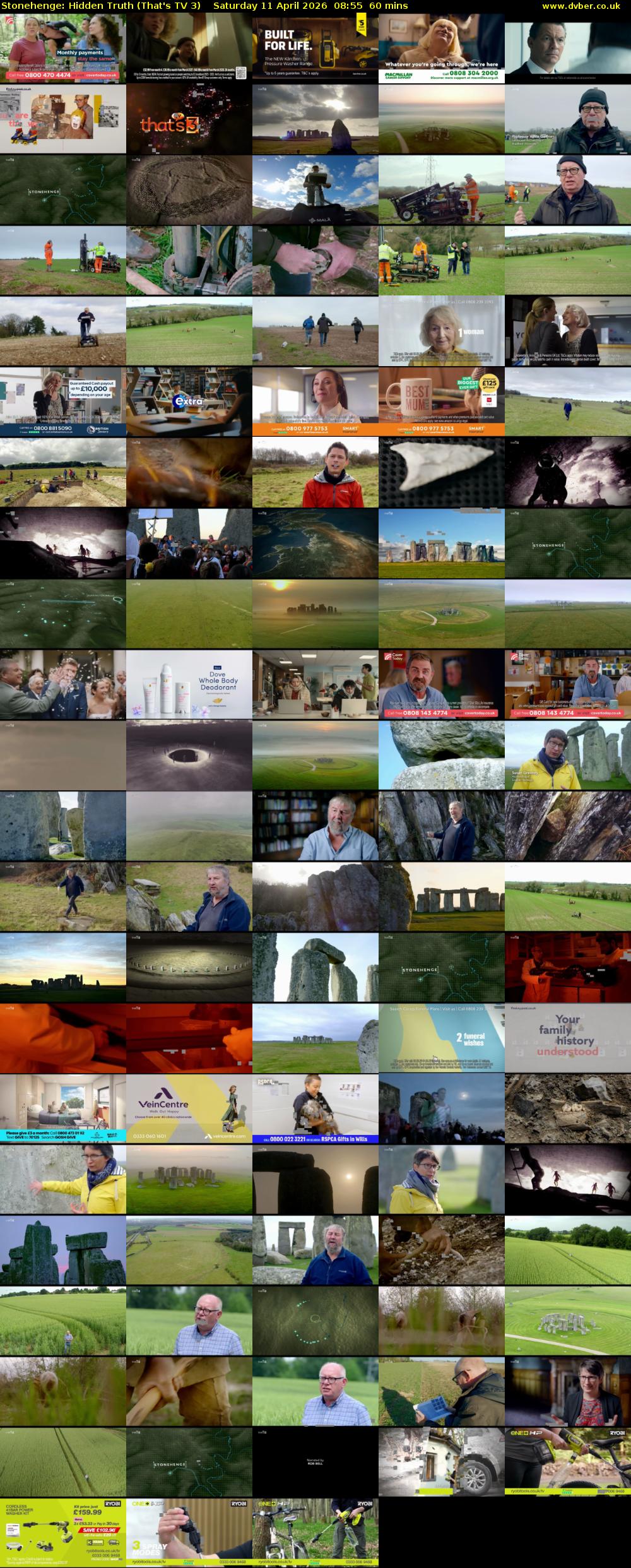 Stonehenge: Hidden Truth (That's TV 3) Saturday 11 April 2026 08:55 - 09:55