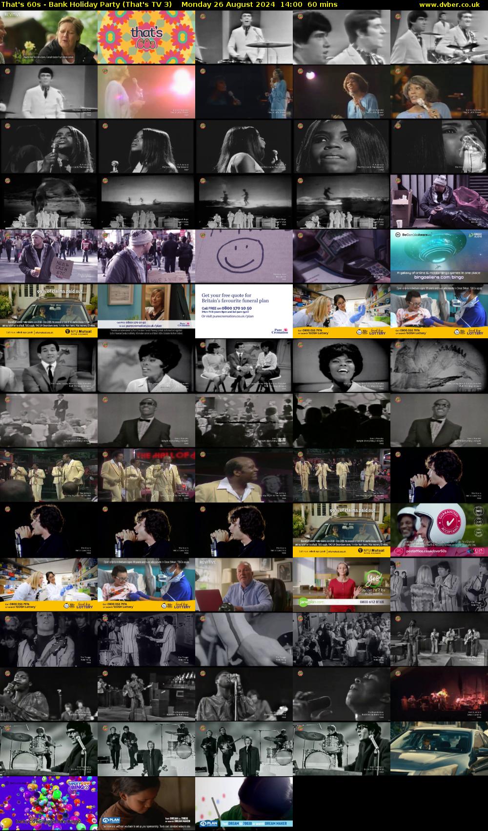 That's 60s - Bank Holiday Party (That's TV 3) Monday 26 August 2024 14:00 - 15:00