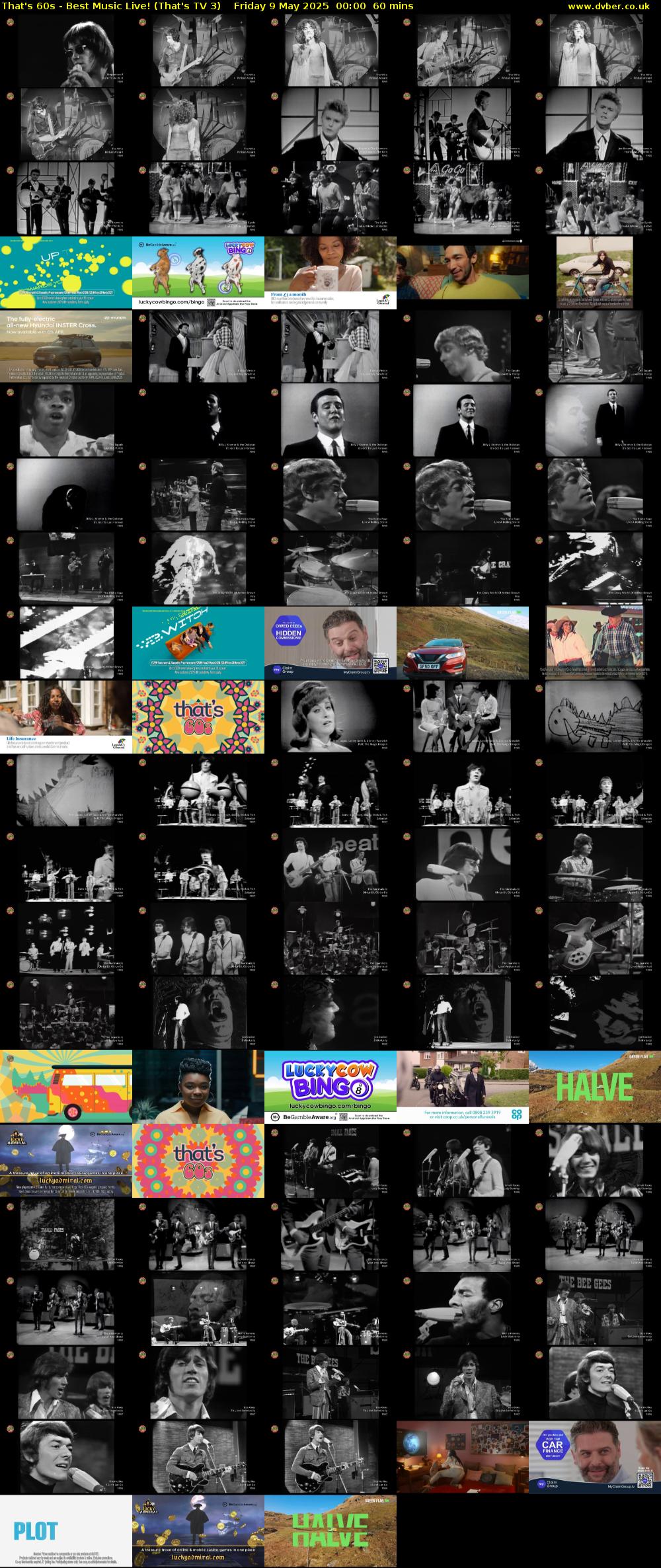 That's 60s - Best Music Live! (That's TV 3) Friday 9 May 2025 00:00 - 01:00