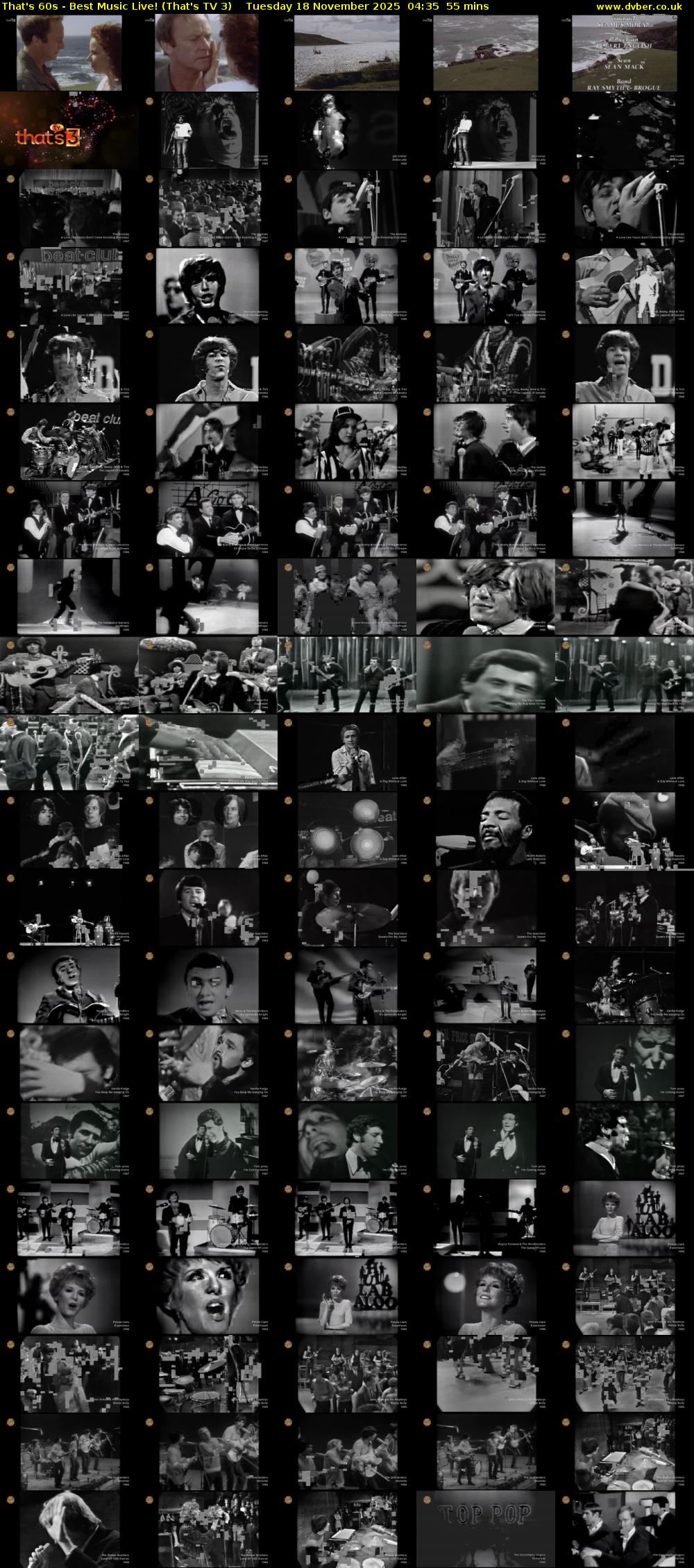 That's 60s - Best Music Live! (That's TV 3) Tuesday 18 November 2025 04:35 - 05:30