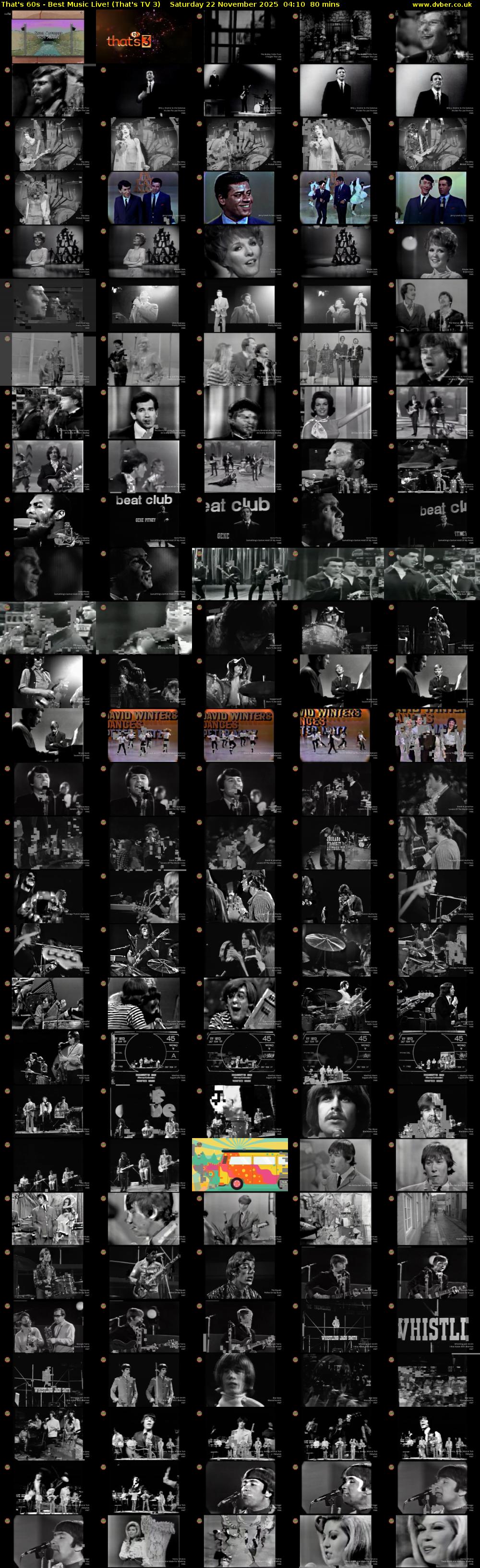 That's 60s - Best Music Live! (That's TV 3) Saturday 22 November 2025 04:10 - 05:30