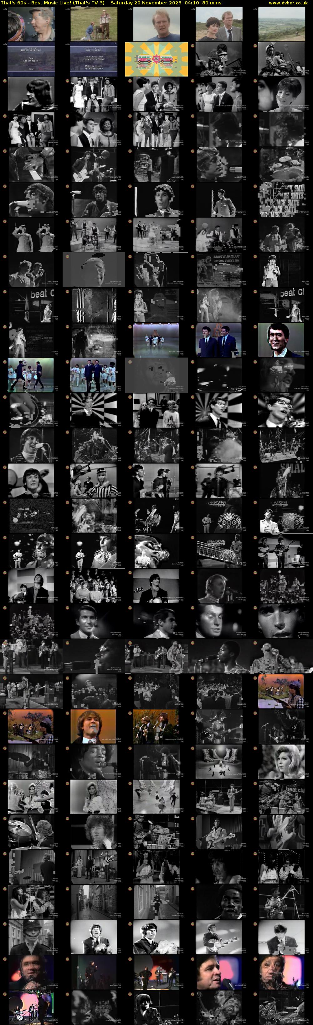 That's 60s - Best Music Live! (That's TV 3) Saturday 29 November 2025 04:10 - 05:30