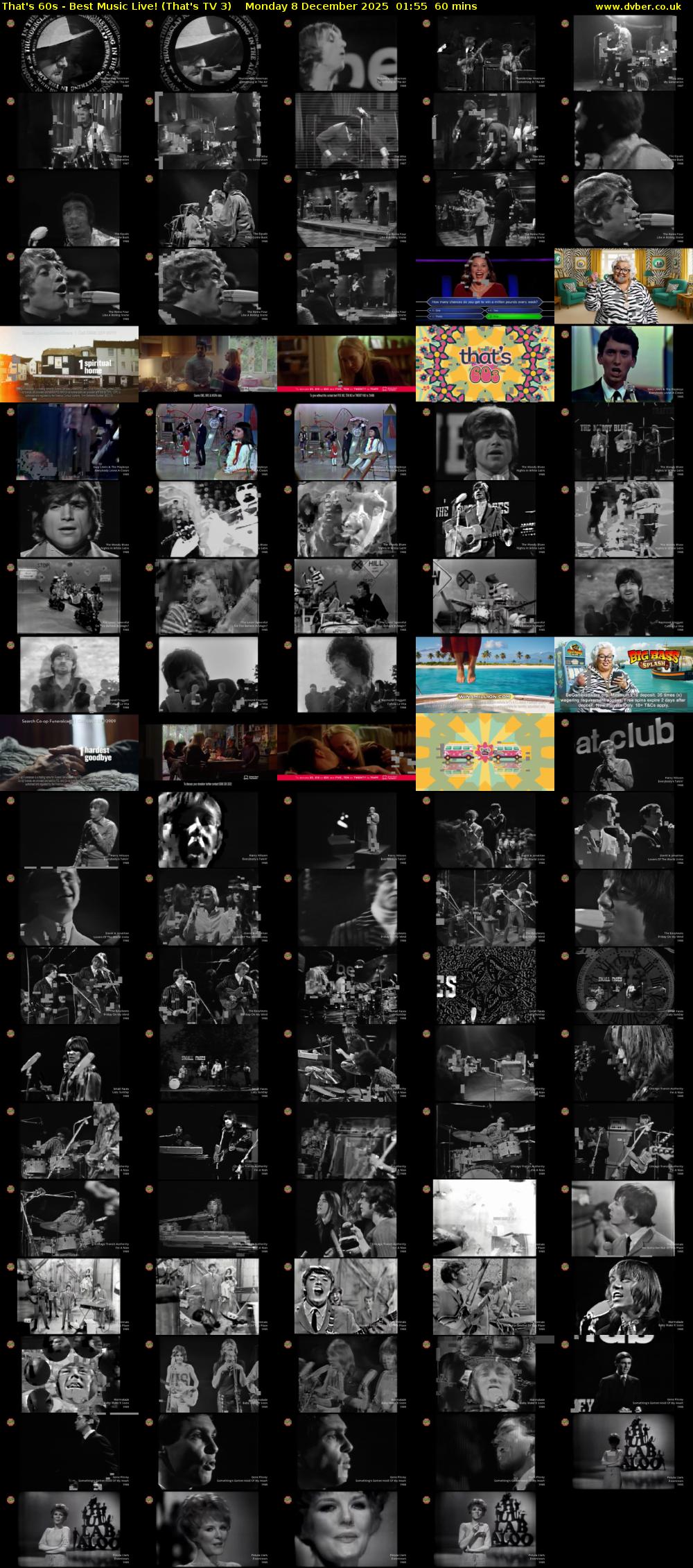 That's 60s - Best Music Live! (That's TV 3) Monday 8 December 2025 01:55 - 02:55