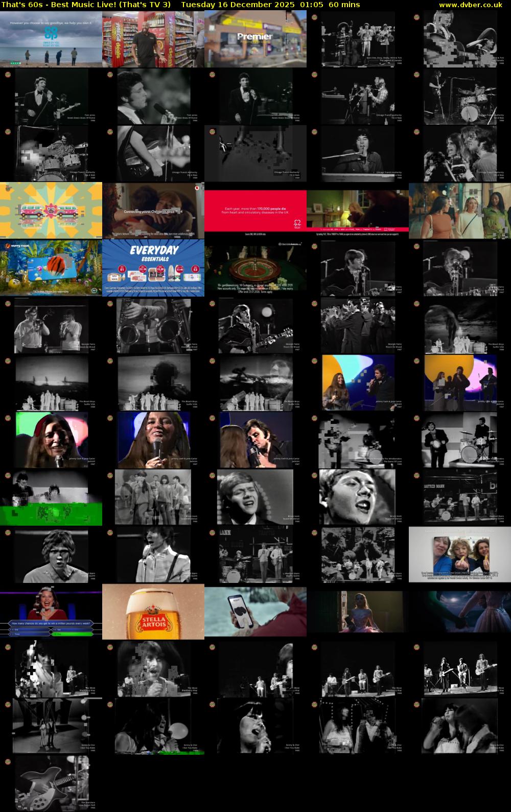 That's 60s - Best Music Live! (That's TV 3) Tuesday 16 December 2025 01:05 - 02:05