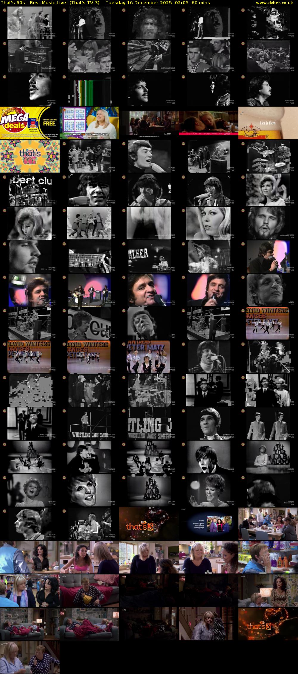 That's 60s - Best Music Live! (That's TV 3) Tuesday 16 December 2025 02:05 - 03:05