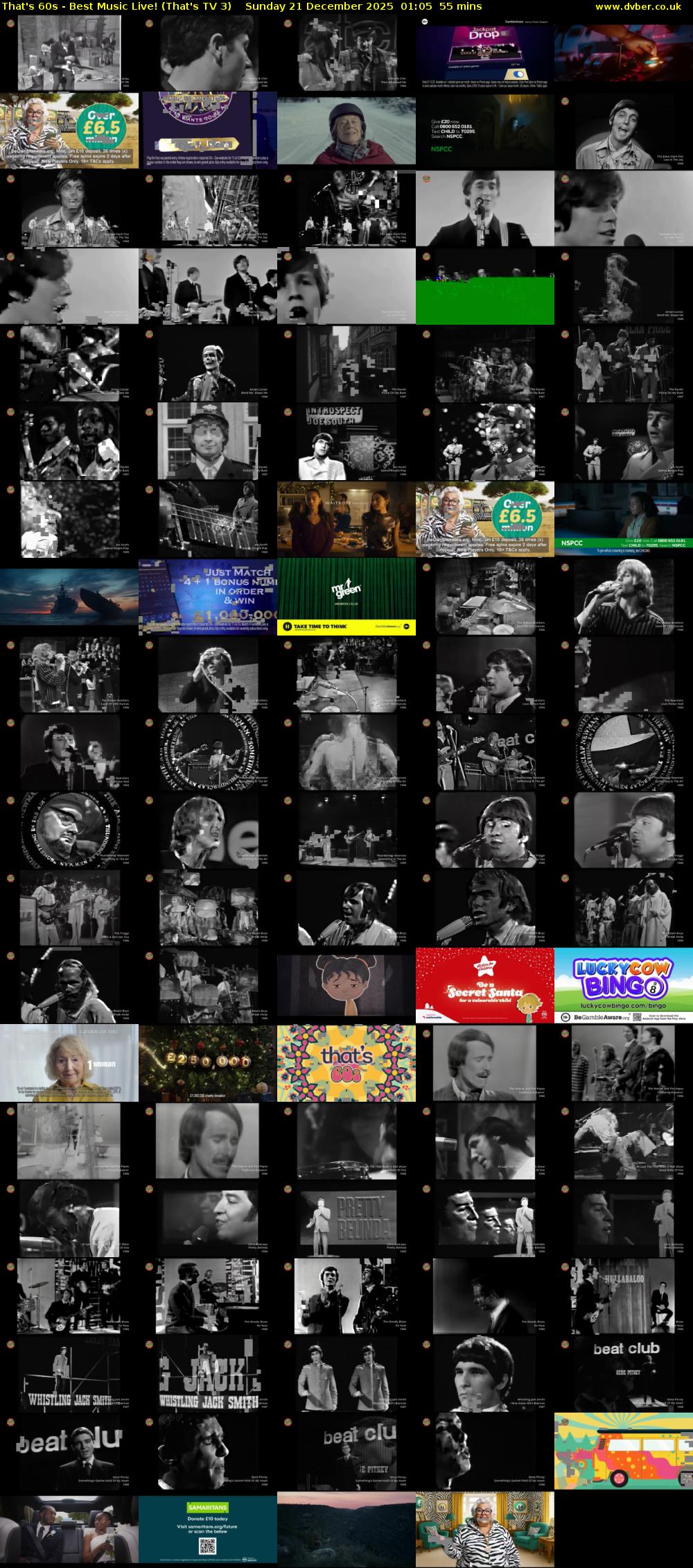 That's 60s - Best Music Live! (That's TV 3) Sunday 21 December 2025 01:05 - 02:00