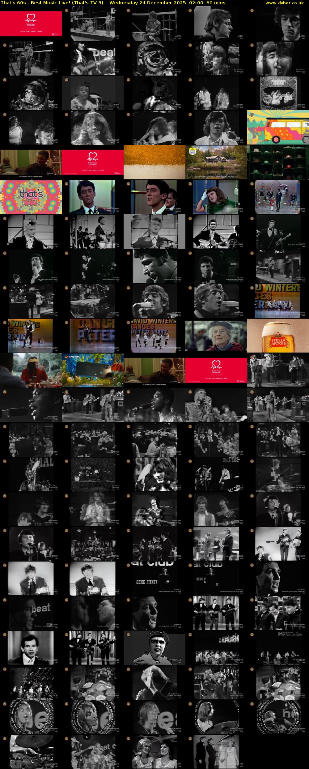 That's 60s - Best Music Live! (That's TV 3) Wednesday 24 December 2025 02:00 - 03:00