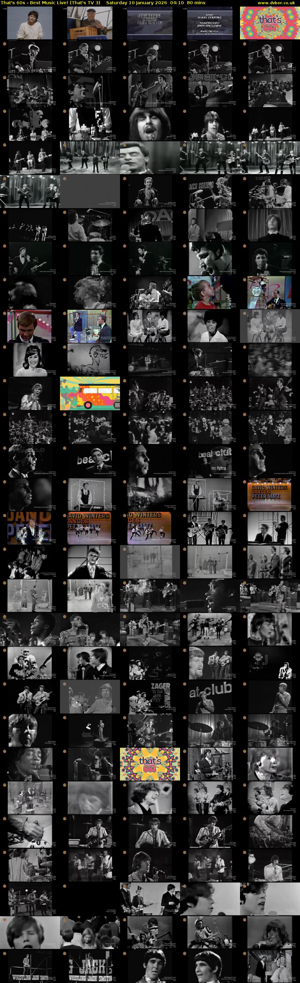 That's 60s - Best Music Live! (That's TV 3) Saturday 10 January 2026 04:10 - 05:30