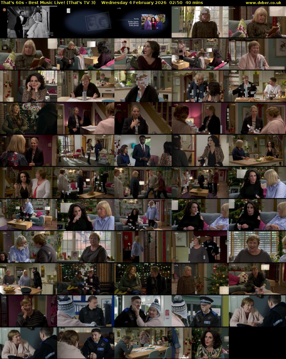 That's 60s - Best Music Live! (That's TV 3) Wednesday 4 February 2026 02:50 - 03:30