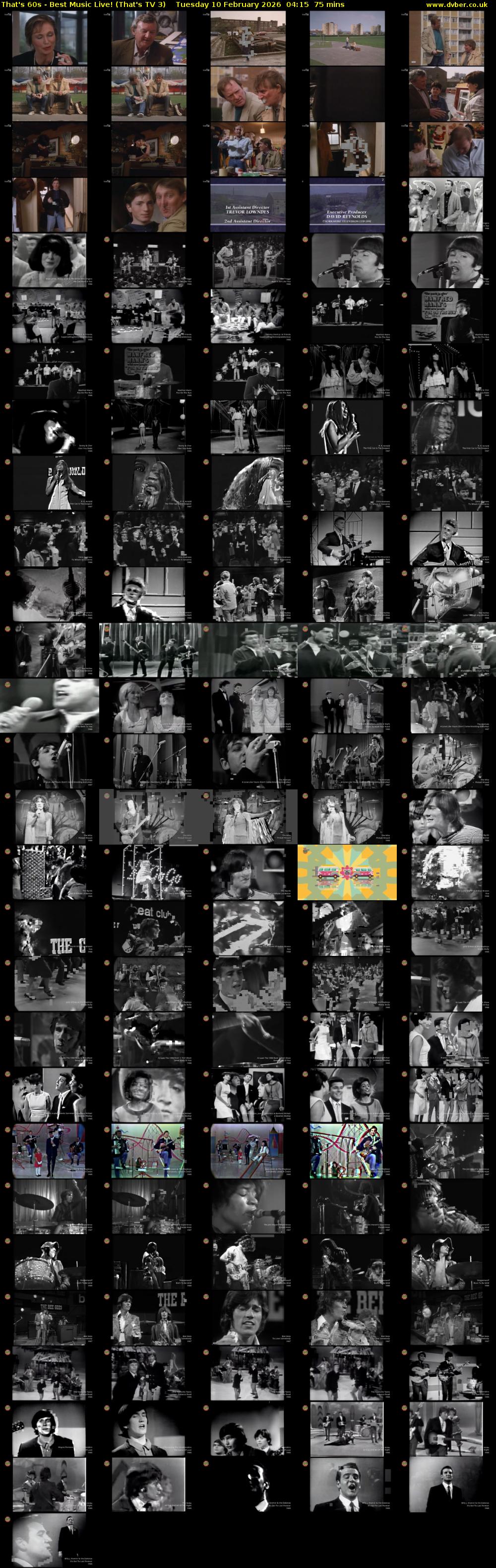 That's 60s - Best Music Live! (That's TV 3) Tuesday 10 February 2026 04:15 - 05:30