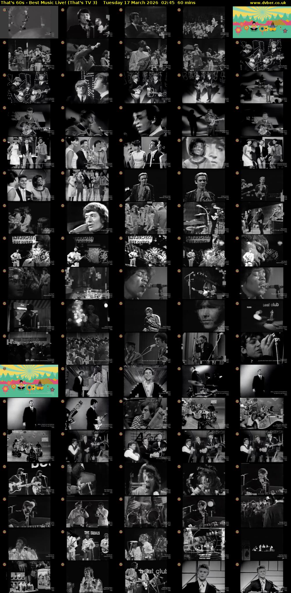 That's 60s - Best Music Live! (That's TV 3) Tuesday 17 March 2026 02:45 - 03:45