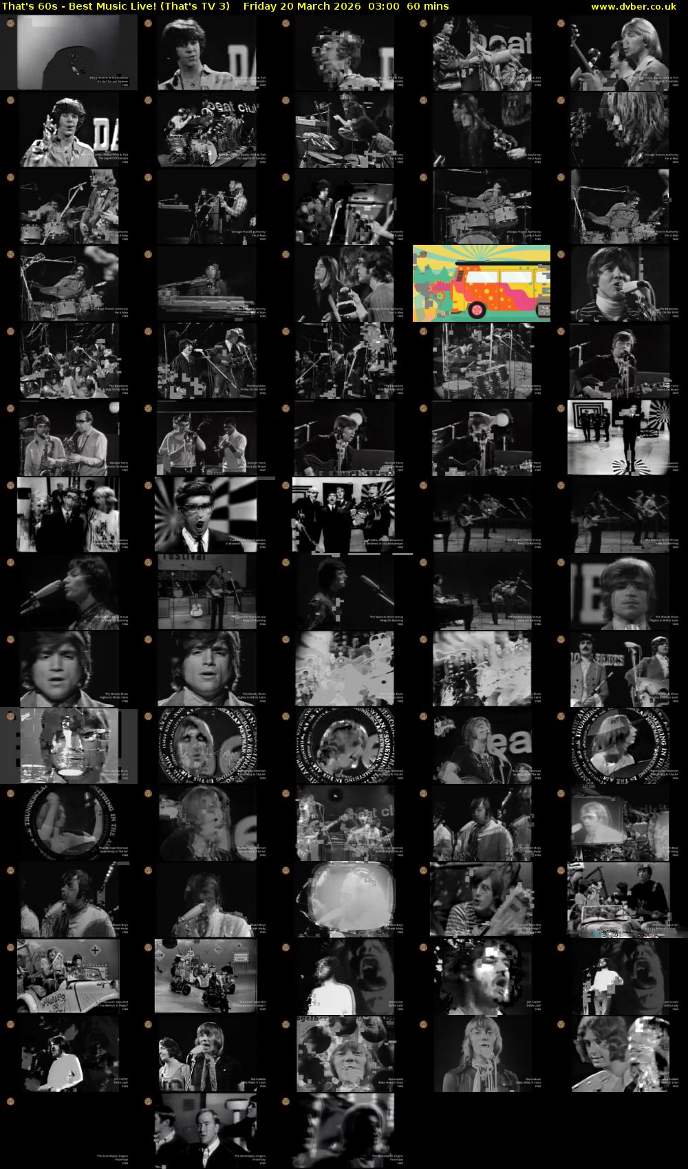 That's 60s - Best Music Live! (That's TV 3) Friday 20 March 2026 03:00 - 04:00