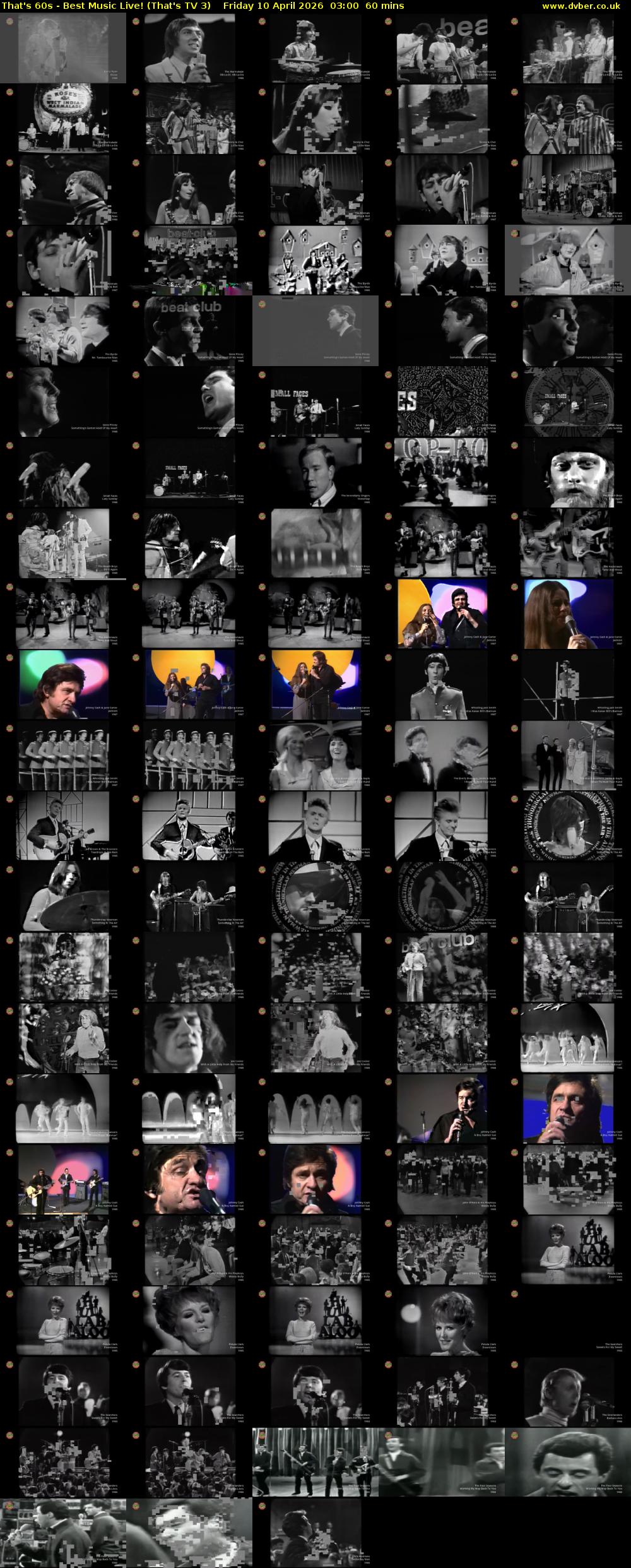 That's 60s - Best Music Live! (That's TV 3) Friday 10 April 2026 03:00 - 04:00