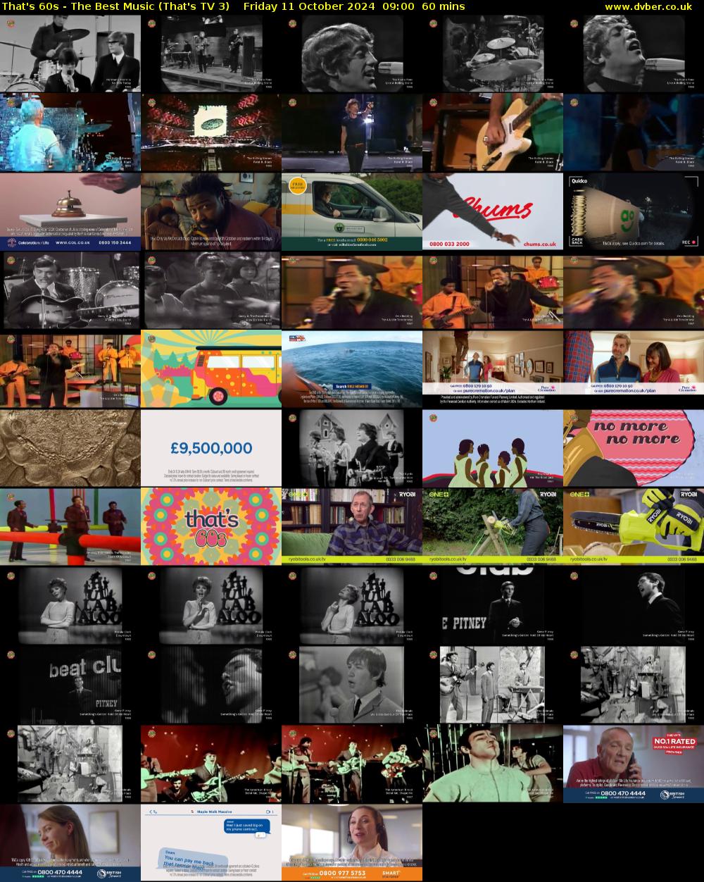 That's 60s - The Best Music (That's TV 3) Friday 11 October 2024 09:00 - 10:00