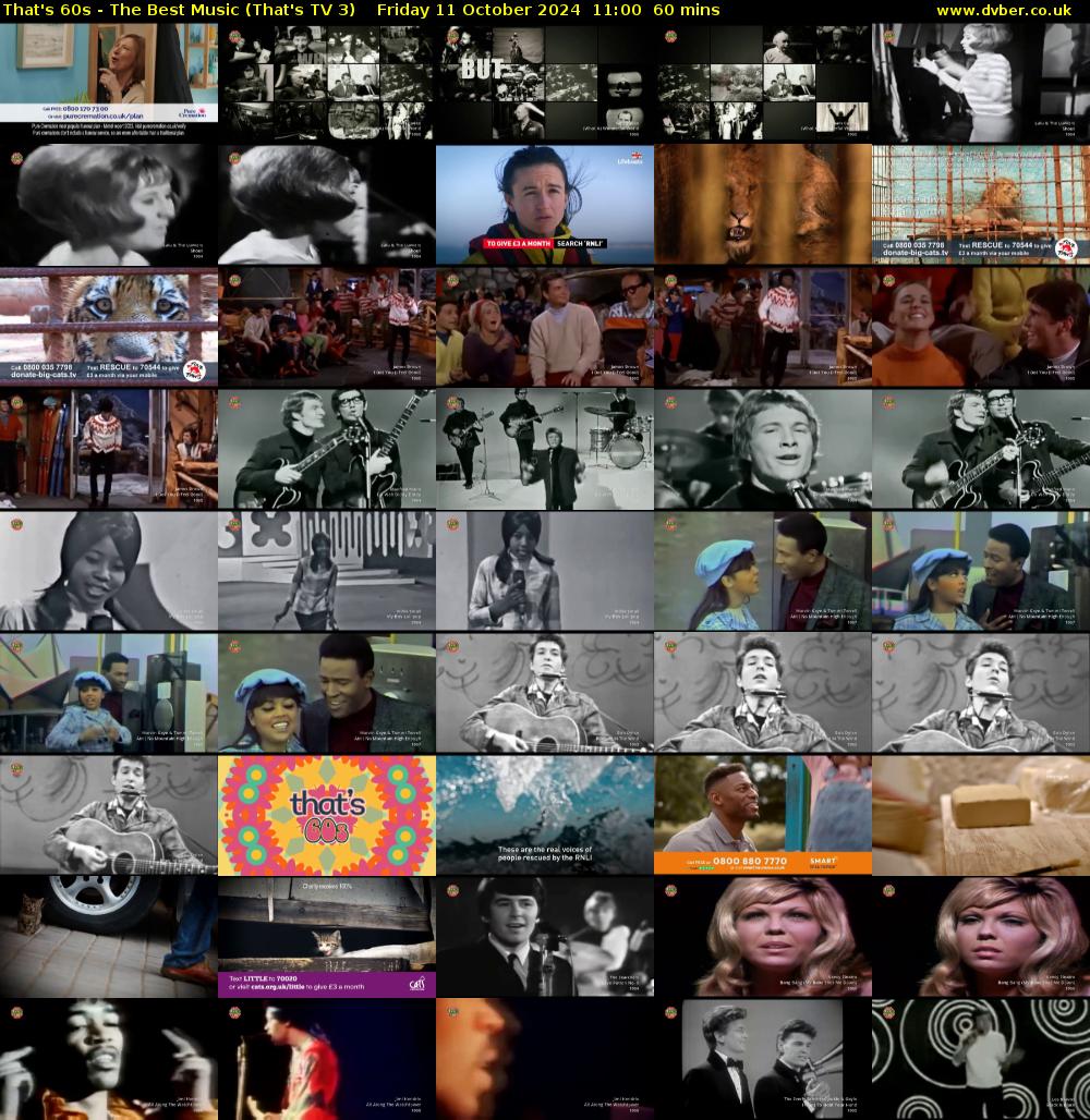 That's 60s - The Best Music (That's TV 3) Friday 11 October 2024 11:00 - 12:00