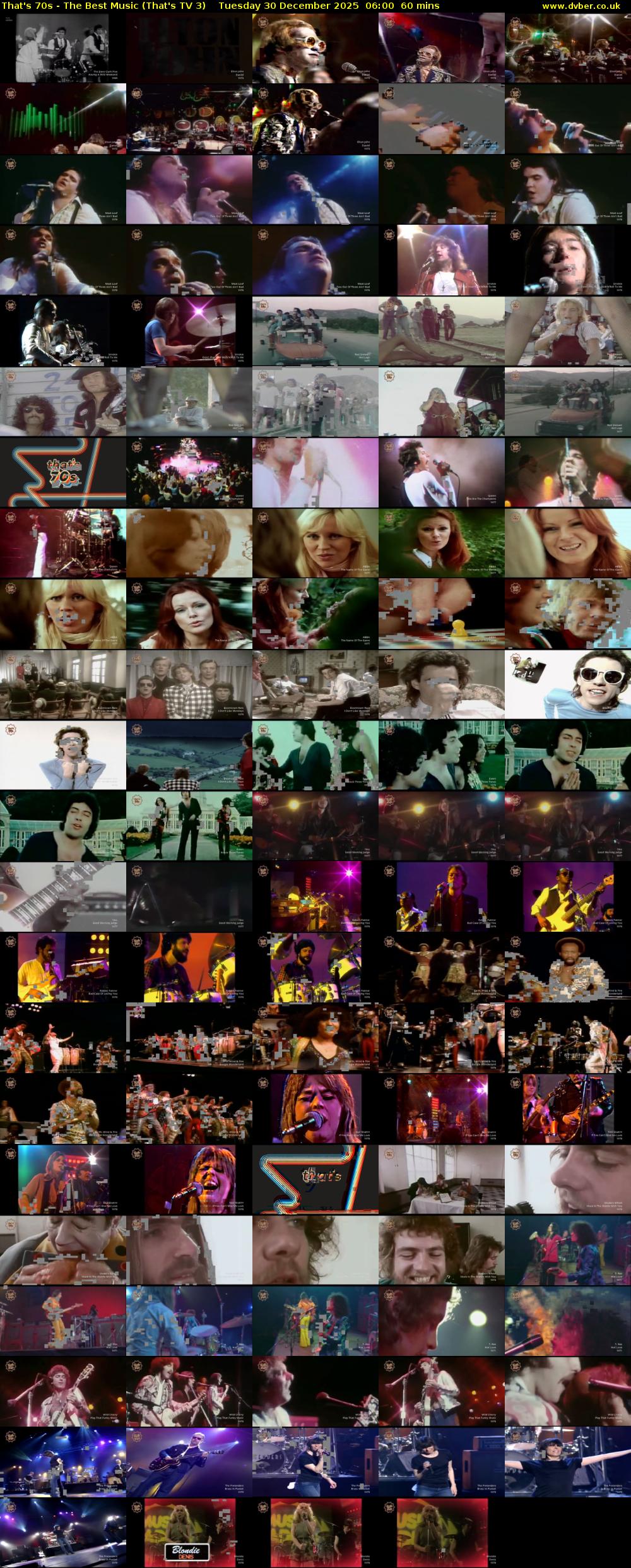 That's 70s - The Best Music (That's TV 3) Tuesday 30 December 2025 06:00 - 07:00