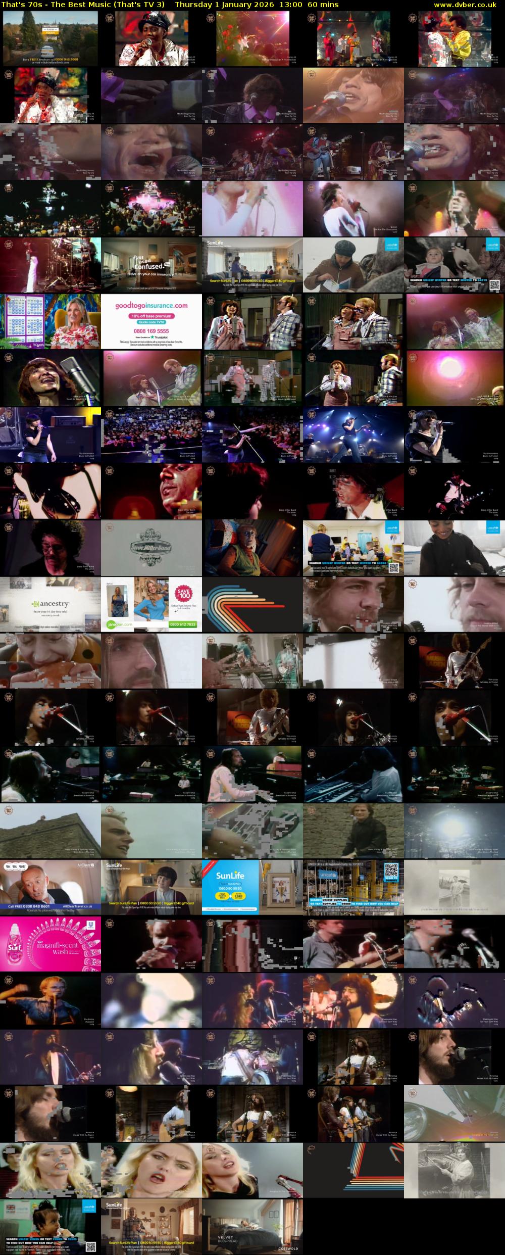 That's 70s - The Best Music (That's TV 3) Thursday 1 January 2026 13:00 - 14:00