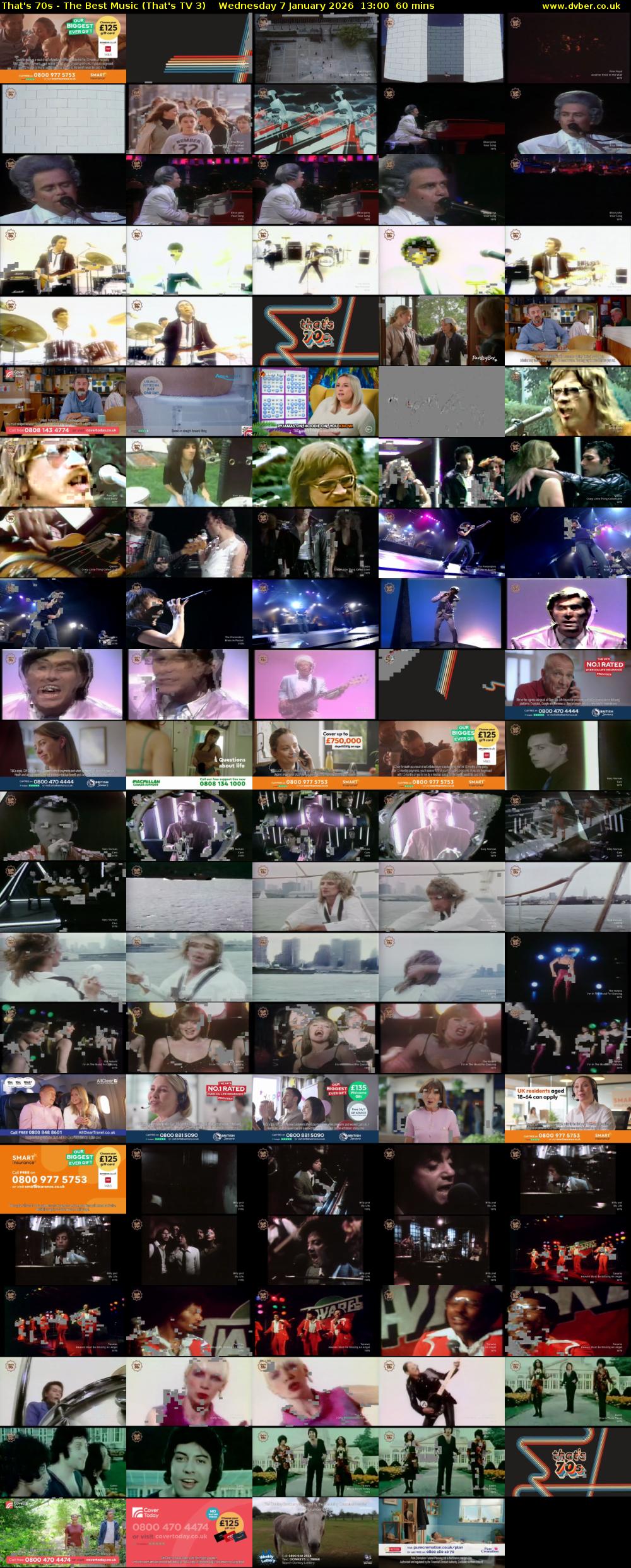 That's 70s - The Best Music (That's TV 3) Wednesday 7 January 2026 13:00 - 14:00