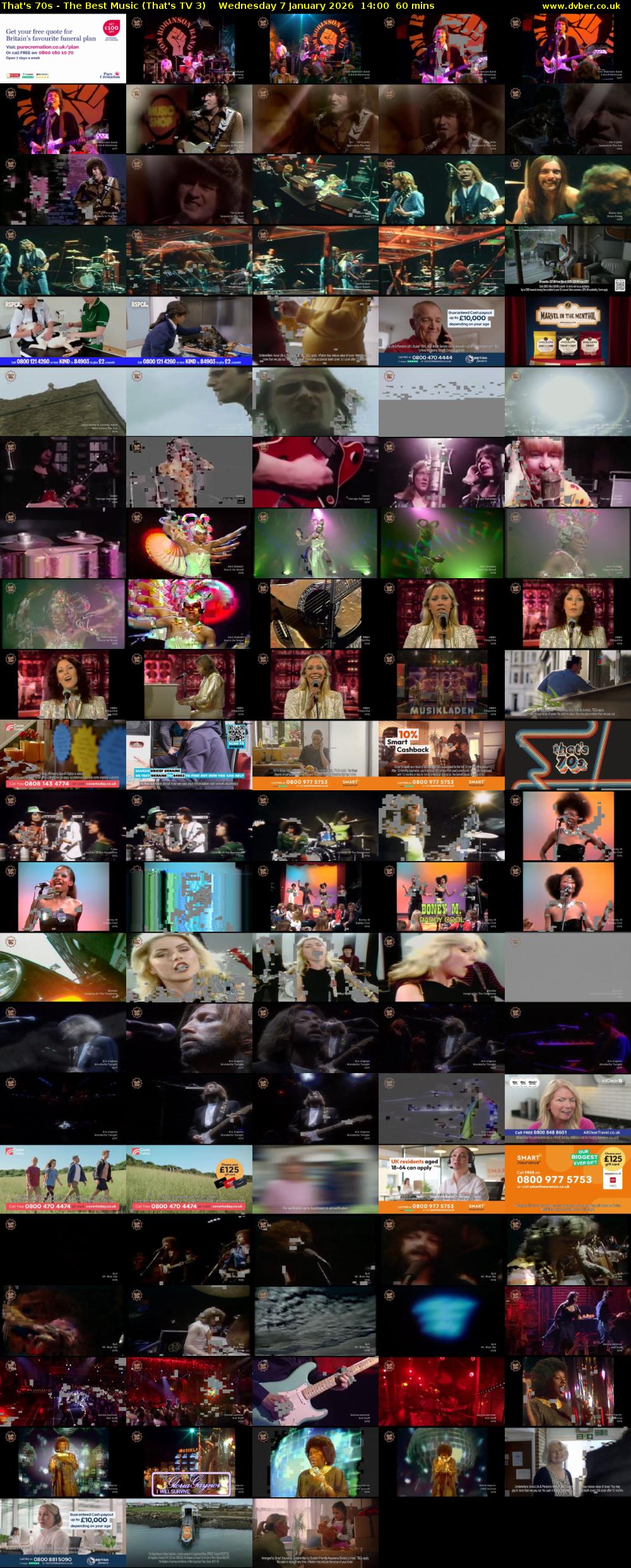 That's 70s - The Best Music (That's TV 3) Wednesday 7 January 2026 14:00 - 15:00