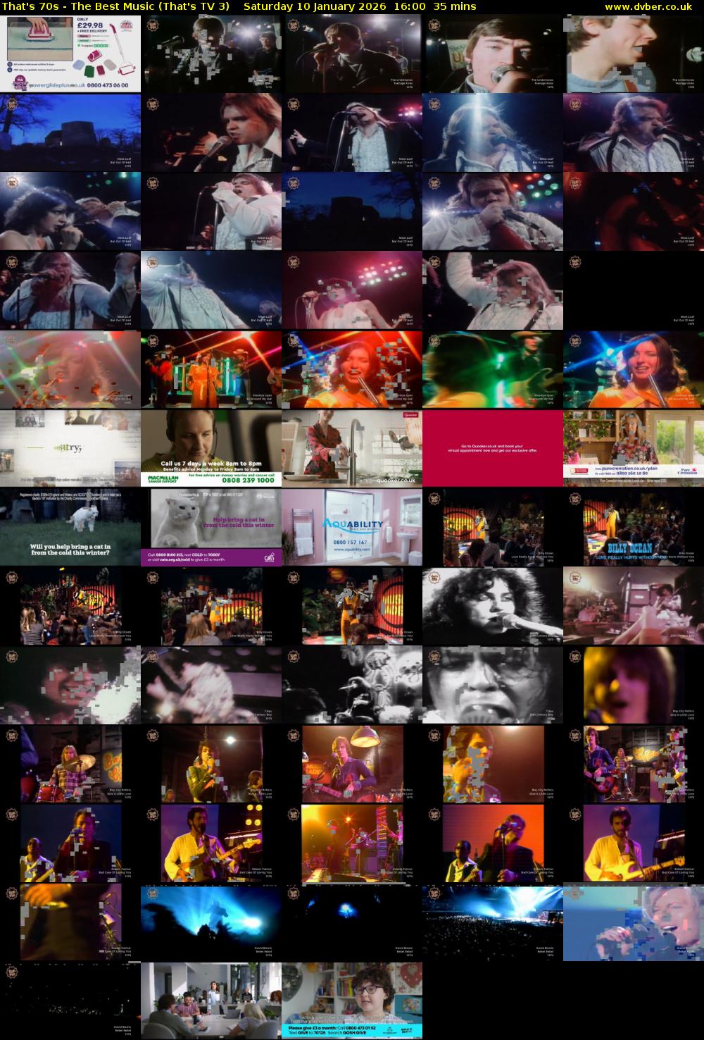 That's 70s - The Best Music (That's TV 3) Saturday 10 January 2026 16:00 - 16:35