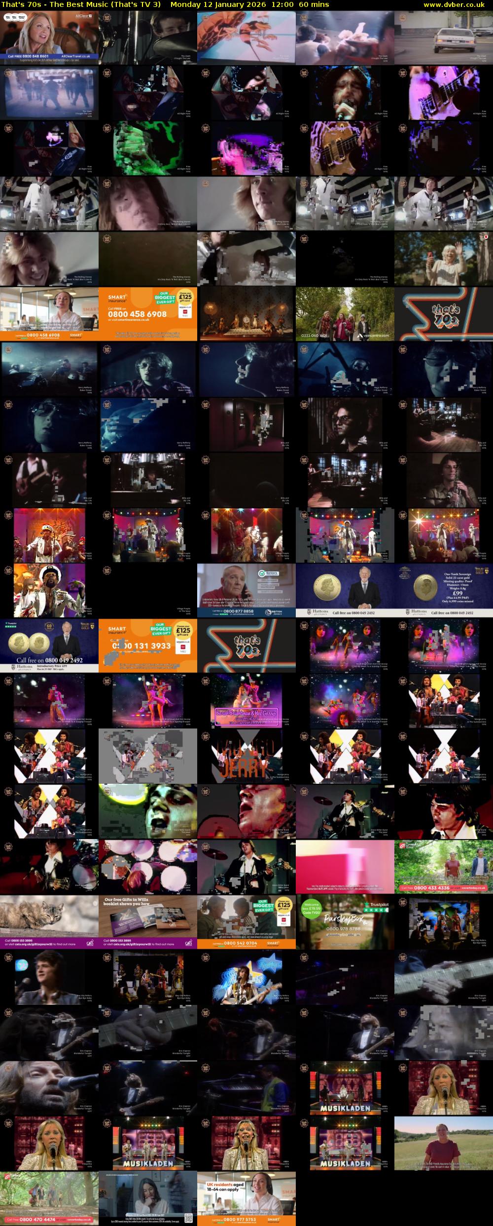 That's 70s - The Best Music (That's TV 3) Monday 12 January 2026 12:00 - 13:00