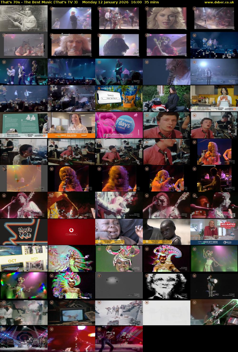 That's 70s - The Best Music (That's TV 3) Monday 12 January 2026 16:00 - 16:35