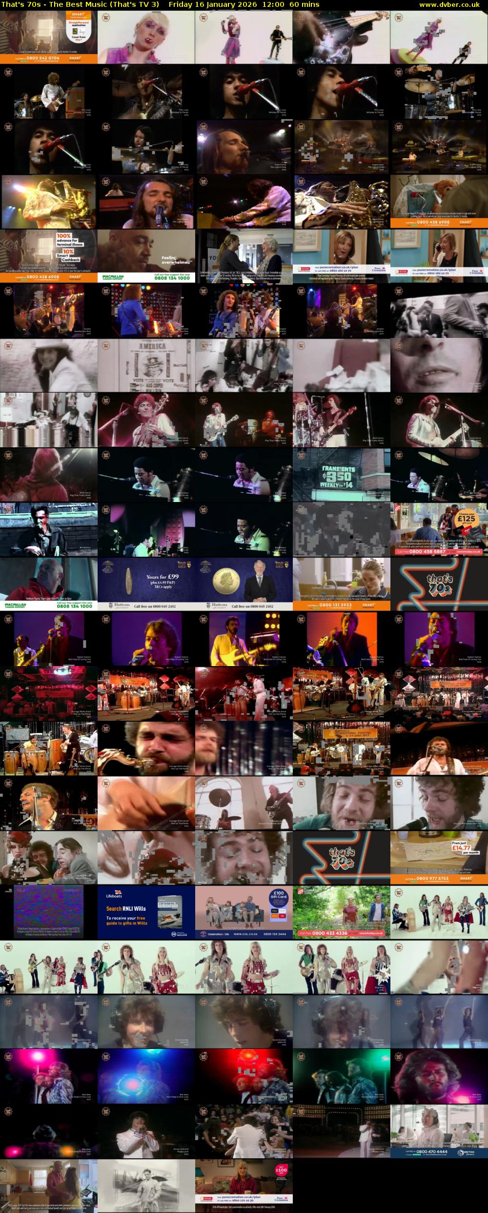 That's 70s - The Best Music (That's TV 3) Friday 16 January 2026 12:00 - 13:00