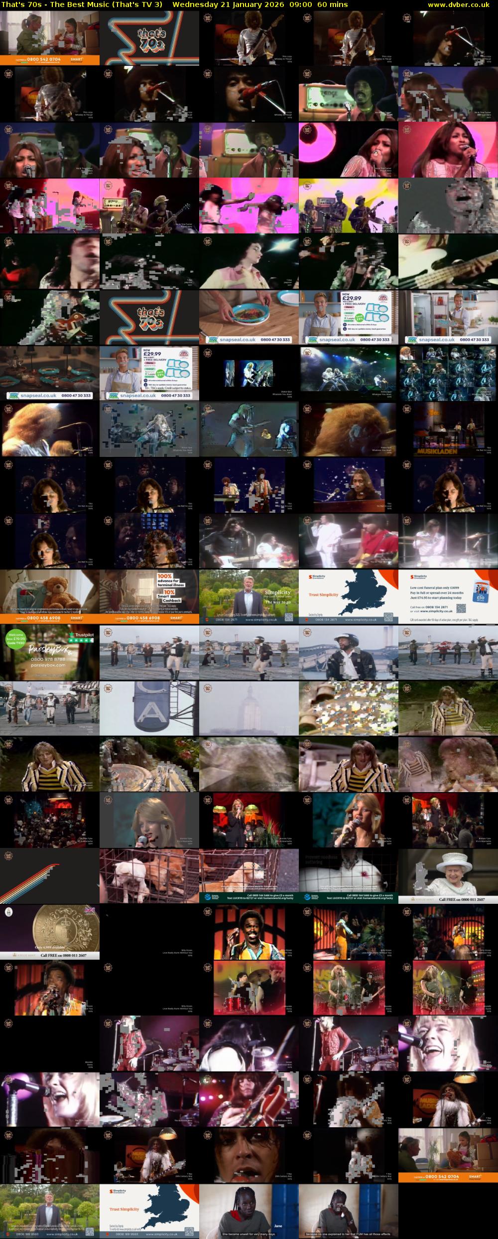 That's 70s - The Best Music (That's TV 3) Wednesday 21 January 2026 09:00 - 10:00