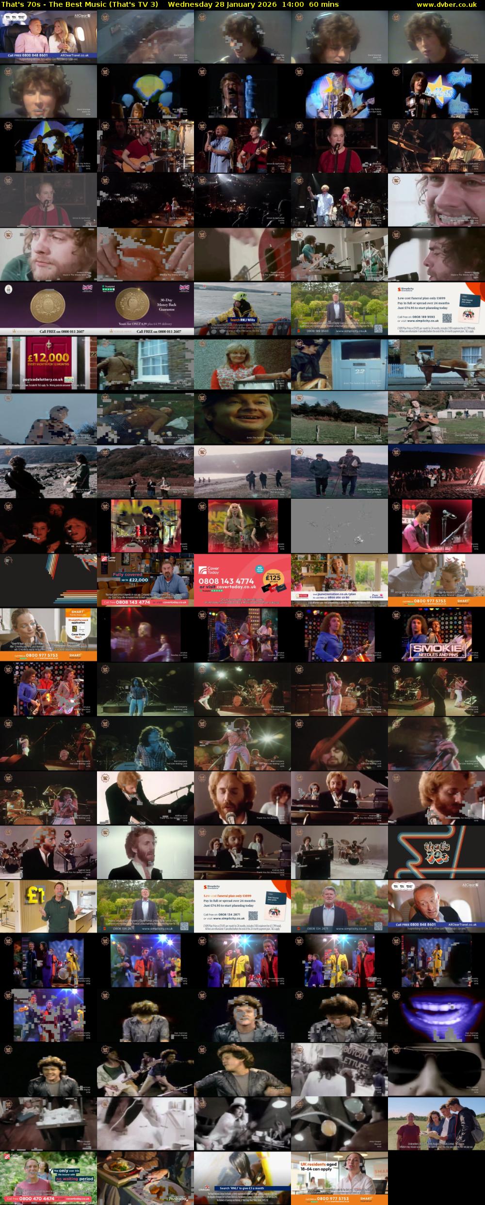 That's 70s - The Best Music (That's TV 3) Wednesday 28 January 2026 14:00 - 15:00