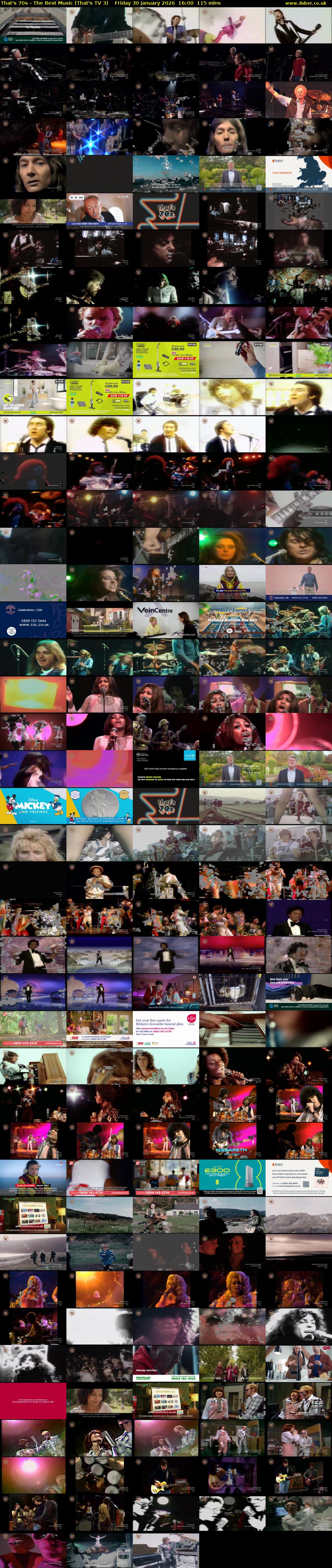 That's 70s - The Best Music (That's TV 3) Friday 30 January 2026 16:00 - 17:55